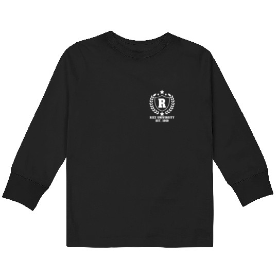 Rizz University Est. 1969 Rizz Academy Rizzlerrizz Kids Long Sleeve T Shirts