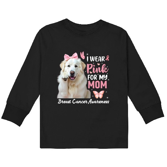 I wear Pink Great Pyrenees Kids Long Sleeve T Shirts