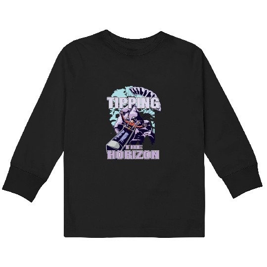 Tipping the Horizon Kids Long Sleeve T Shirts