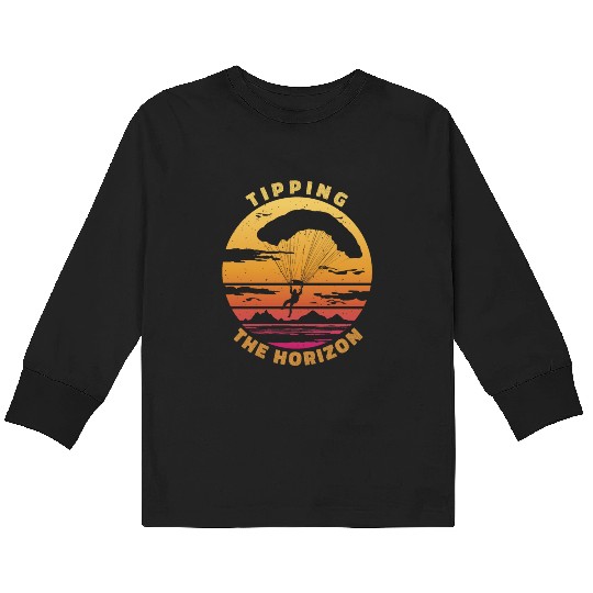 Tipping the Horizon Kids Long Sleeve T Shirts