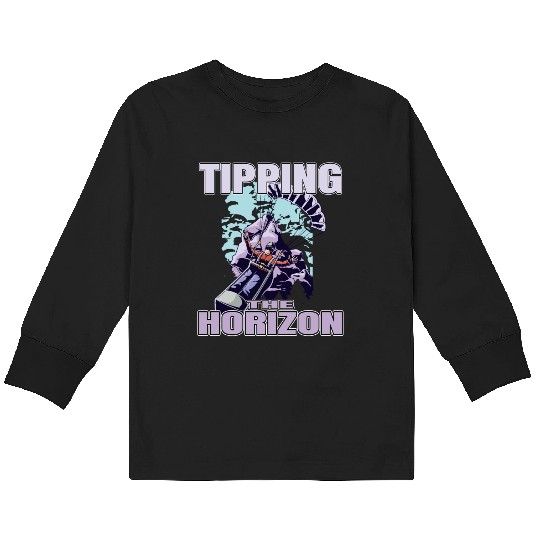 Tipping the Horizon Kids Long Sleeve T Shirts
