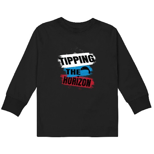 Tipping the Horizon Kids Long Sleeve T Shirts