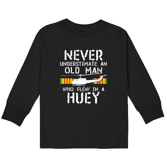 Sky Warriors: Huey Pilots of the Vietnam War Kids Long Sleeve T Shirts