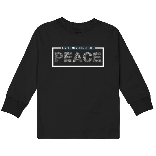 Dark Green and White Simple Modern Typography Kids Long Sleeve T Shirts