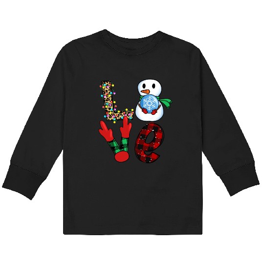 I LOVE CHRISTMAS Kids Long Sleeve T Shirts