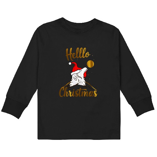 HELLO CHRISTMAS Kids Long Sleeve T Shirts