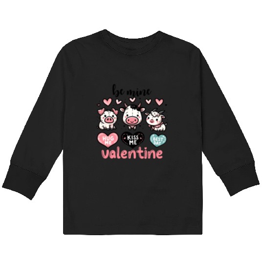 Valentines Cute, Valentine Day Kids Long Sleeve T Shirts