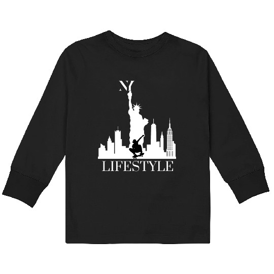 NEW YORK CITY LIFESTYLE Kids Long Sleeve T Shirts