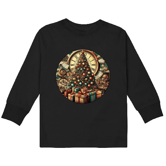 Reindeer Snowball Fight Christmas Fun Kids Long Sleeve T Shirts