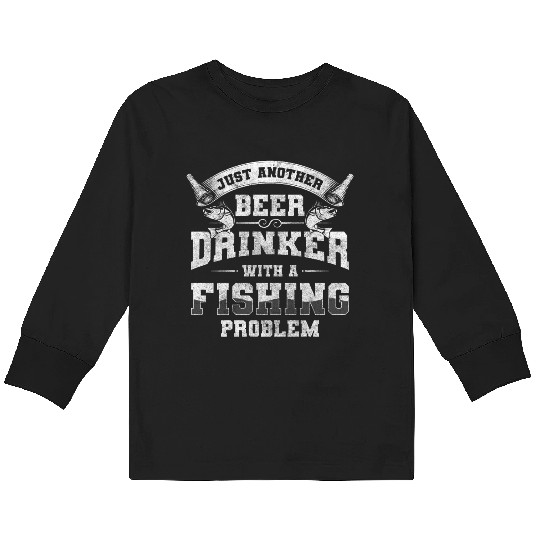 Fishing Excursion Beer Kids Long Sleeve T Shirts