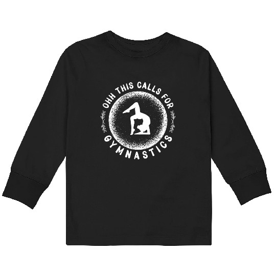 Gymnastics Gym Fitness Sports Training Kids Long Sleeve T Shirts