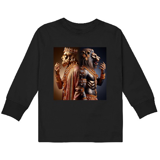 Beast king Kids Long Sleeve T Shirts
