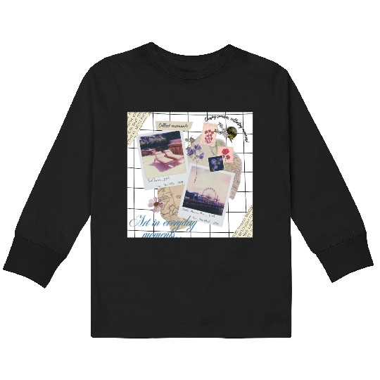 "Chasing Sunrises, Collecting Memories" Tote Bag Kids Long Sleeve T Shirts