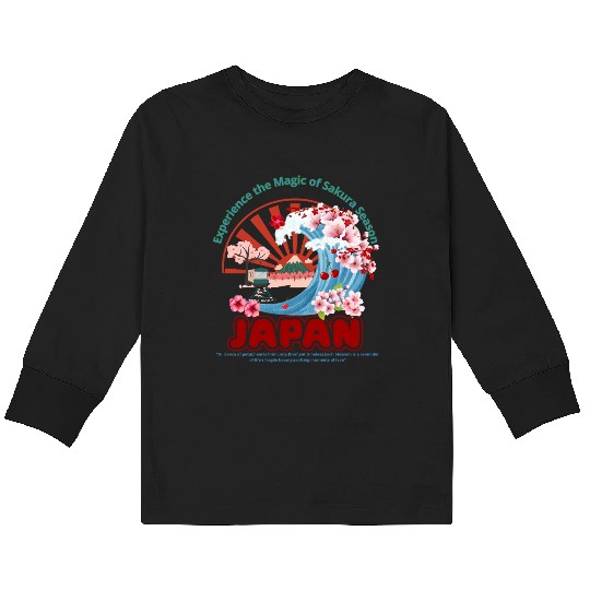 Magic Blossom Kids Long Sleeve T Shirts