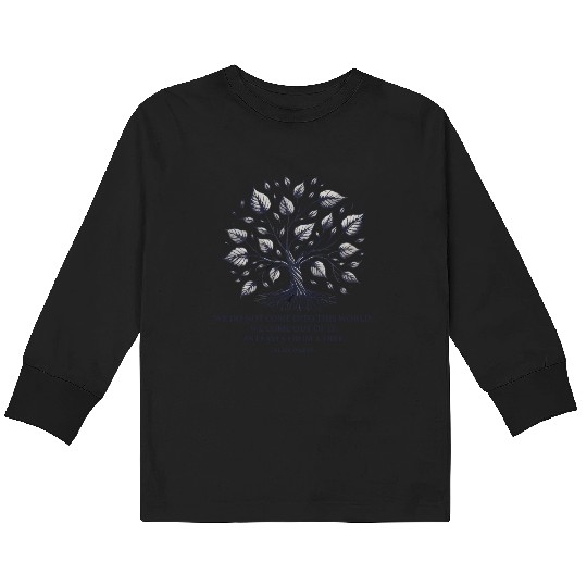 Alan Watts | Tree of Life & Spiritual Wisdom Kids Long Sleeve T Shirts