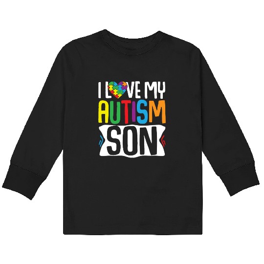 Autism Awareness Gift Parents Son Kids Long Sleeve T Shirts