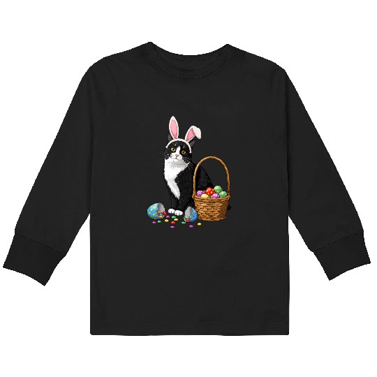 Adorable Easter Rabbit – Spring Holiday Fun Kids Long Sleeve T Shirts