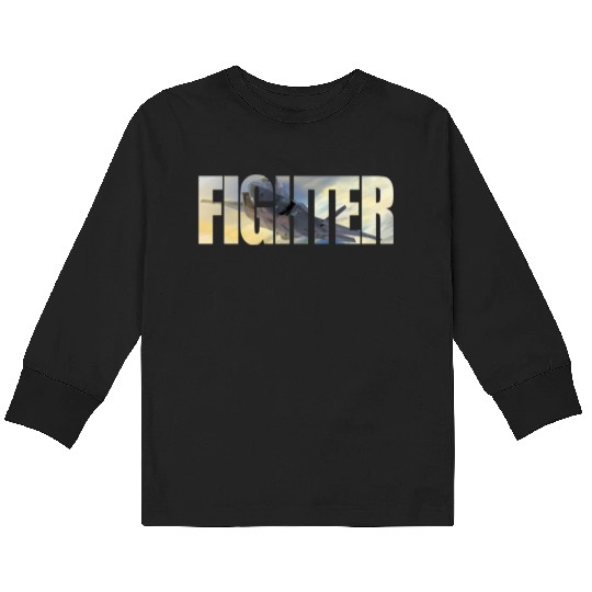 Fighter F-35 Lightning II Kids Long Sleeve T Shirts