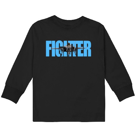 Fighter F-35 Lightning II Kids Long Sleeve T Shirts