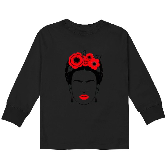 Frida frida kahlo Kids Long Sleeve T Shirts