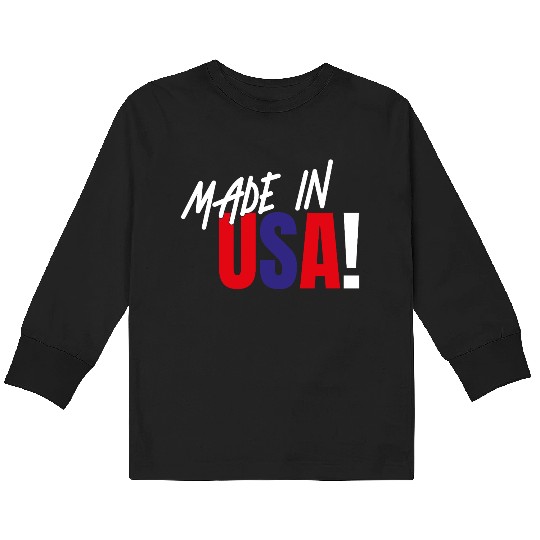 Made in USA – American Pride Kids Long Sleeve T Shirts