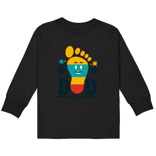 DAD AWESOME FATHERS DAY Kids Long Sleeve T Shirts