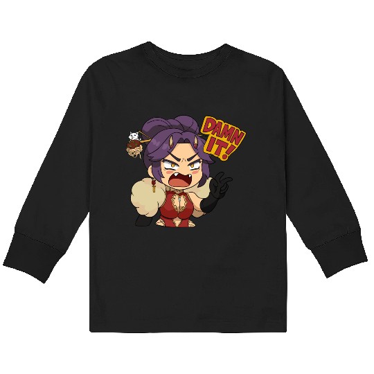 OniGiri AKA Giri Mario Party Style Sticker DAMN IT Kids Long Sleeve T Shirts
