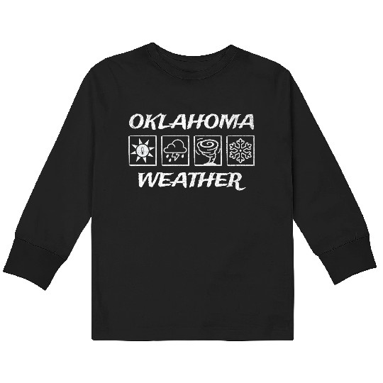 Oklahoma Weather - Seasons Kids Long Sleeve T Shirts