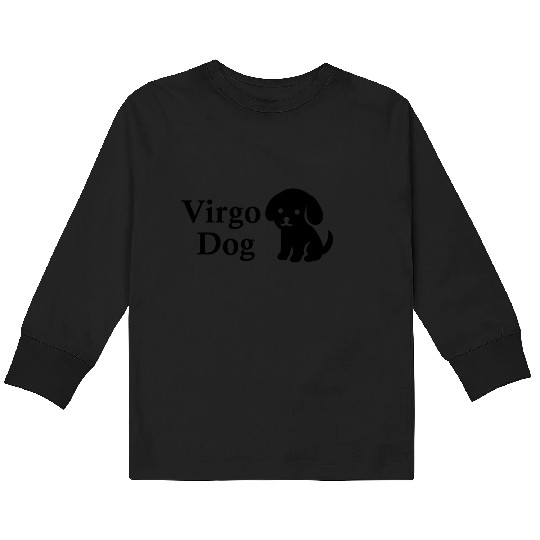 Virgo Dog Kids Long Sleeve T Shirts