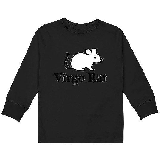 Virgo Rat Kids Long Sleeve T Shirts