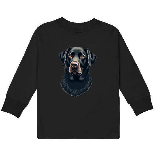 “Labrador Retriever” – Bold & Beautiful Dogs Kids Long Sleeve T Shirts