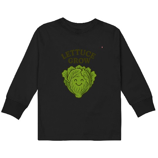 Vegetable Gardening Lettuce Kids Long Sleeve T Shirts
