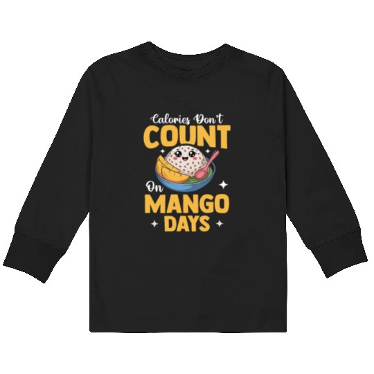 Mango Sticky Rice Thai Street Food Kids Long Sleeve T Shirts