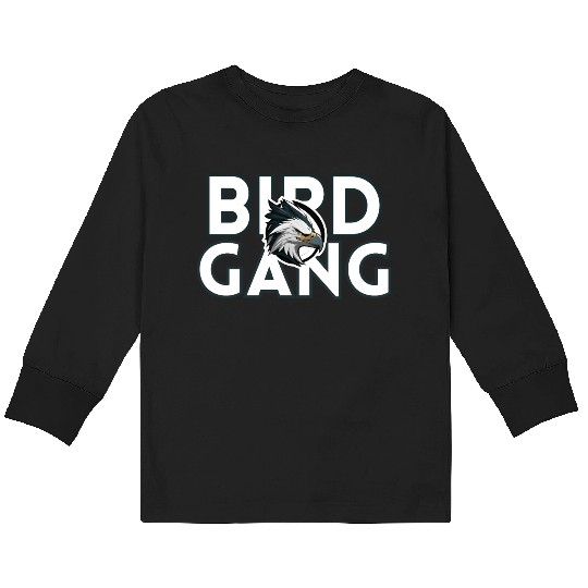 Eagle Head Bird Gang Logo Design Kids Long Sleeve T Shirts