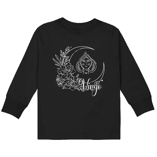 Virgo zodiac astrology Kids Long Sleeve T Shirts