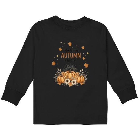 Embrace the Autumn Family Kids Long Sleeve T Shirts