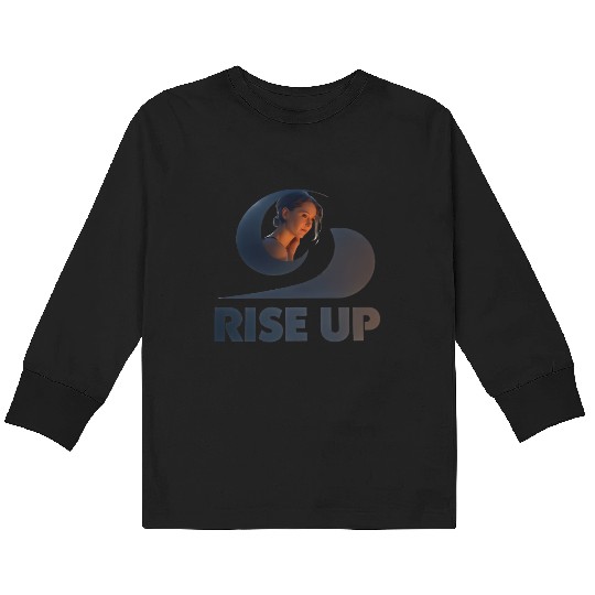 Celestial Woman and Wave Logo Kids Long Sleeve T Shirts