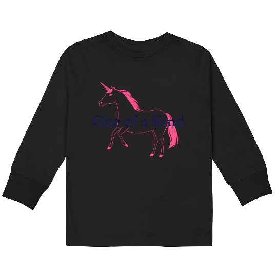 Celestial Unicorn One of a Kind Design Kids Long Sleeve T Shirts