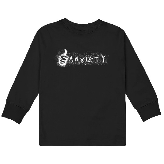 Anxiety Thumbs Up  Kids Long Sleeve T Shirts