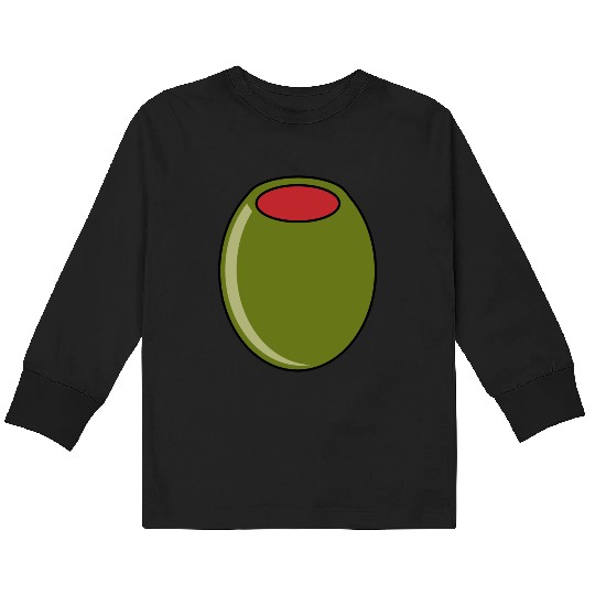 green olive Kids Long Sleeve T Shirts
