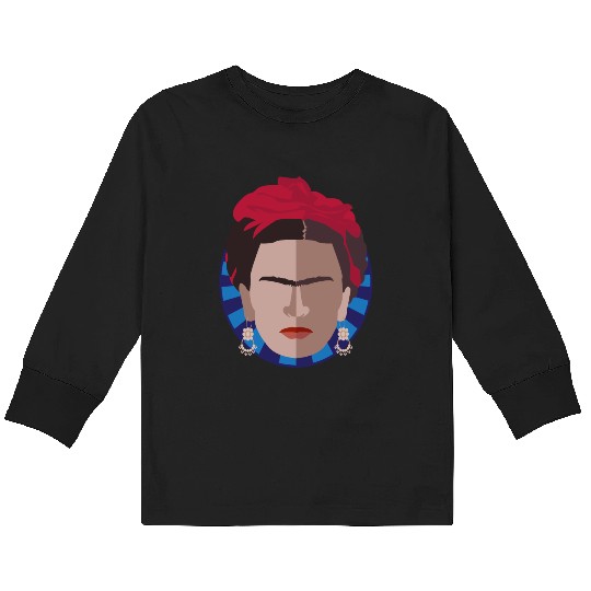 TGIF | Thank God it's Frida Kahlo Kids Long Sleeve T Shirts
