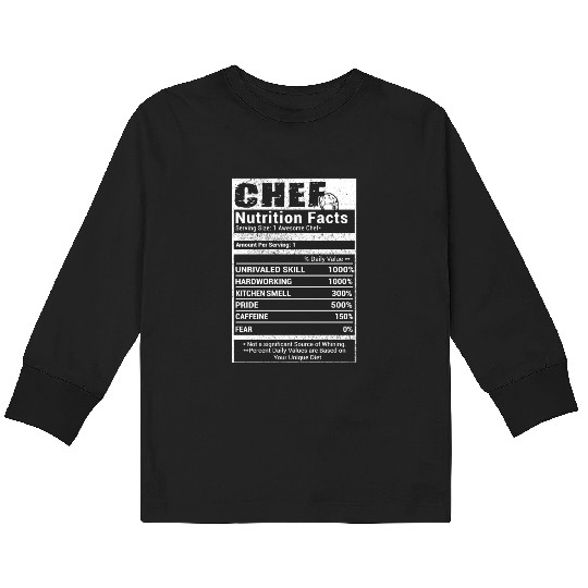 chef, chef funny, chef skull and cleavers, swedish Kids Long Sleeve T Shirts
