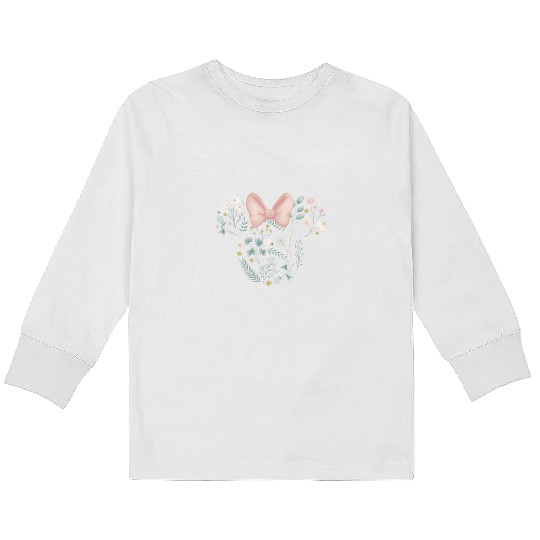 Disney Minnie Mouse Icon Spring Flowers Shoes Amp Kids Long Sleeve T-Shirts