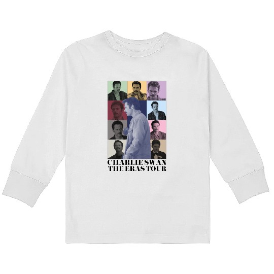 Charlie Swan Eras Tour Kids Long Sleeve T-Shirts