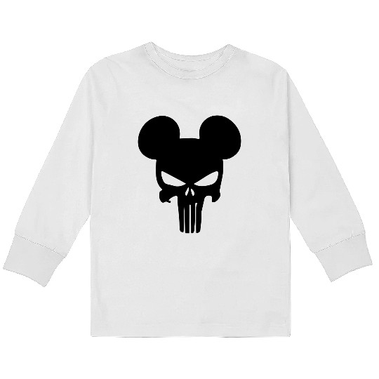 Disney Punisher Mickey Mouse Kids Long Sleeve T Shirts