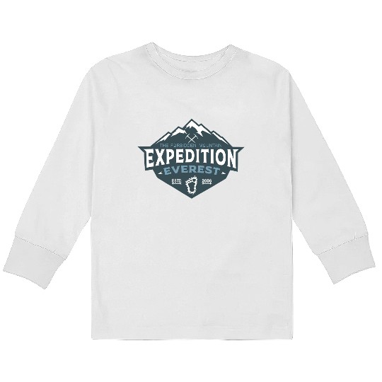 Expedition Everest Kids Long Sleeve T Shirts, Disney Everest, Disney's Animal Kingdom, Disney Vacation Kids Long Sleeve T Shirts, Disney Yeti