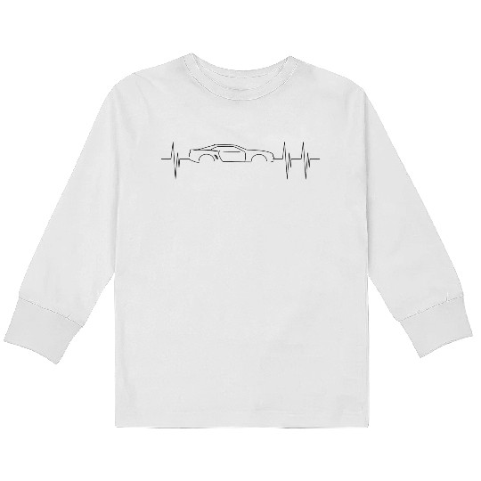 5th Generation Camaro Heart Beat Kids Long Sleeve T Shirts