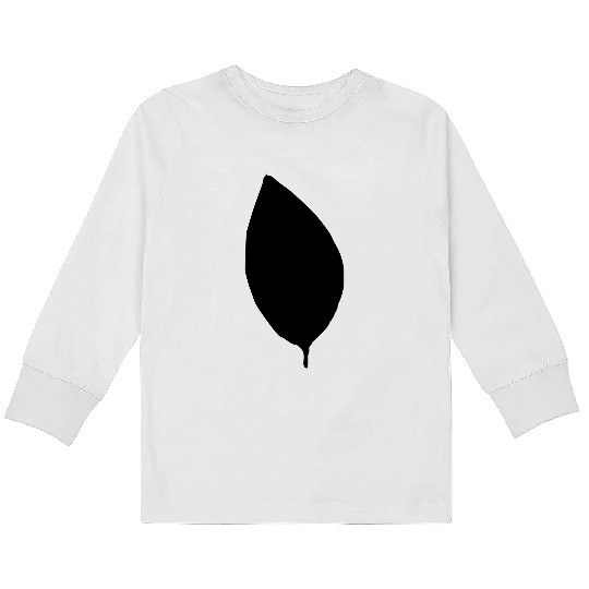 apple tree leaf silhouette Kids Long Sleeve T Shirts