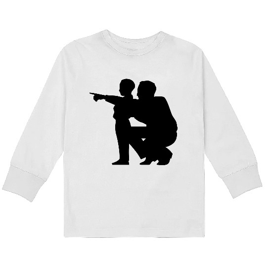 Father and son Kids Long Sleeve T Shirts