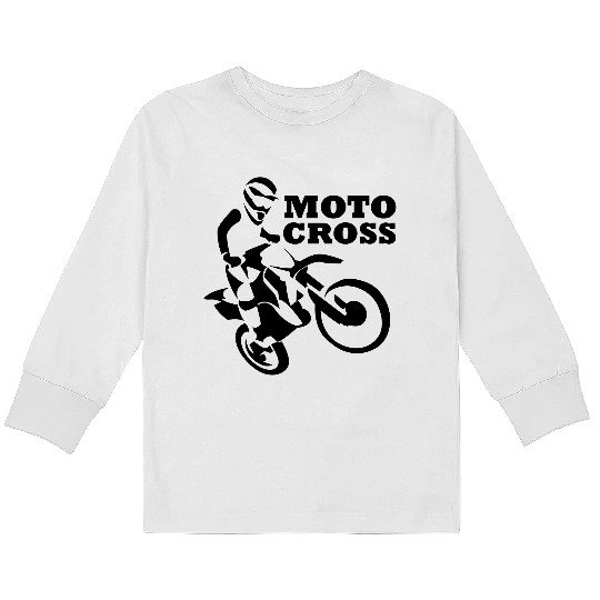 Motocross Kids Long Sleeve T Shirts